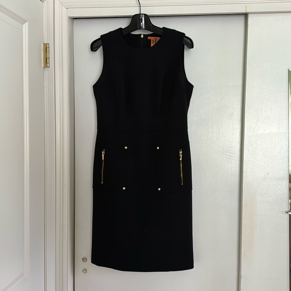 Tory Burch dress; just above the knee